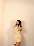 Ivory Soleit' halter skirt and top