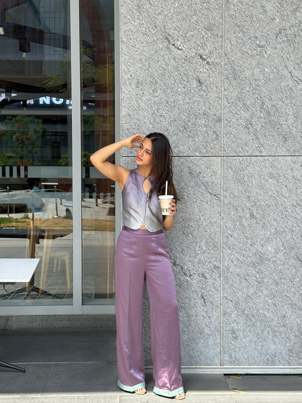 mauve vest set ✨