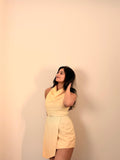 Ivory Soleit' halter skirt and top
